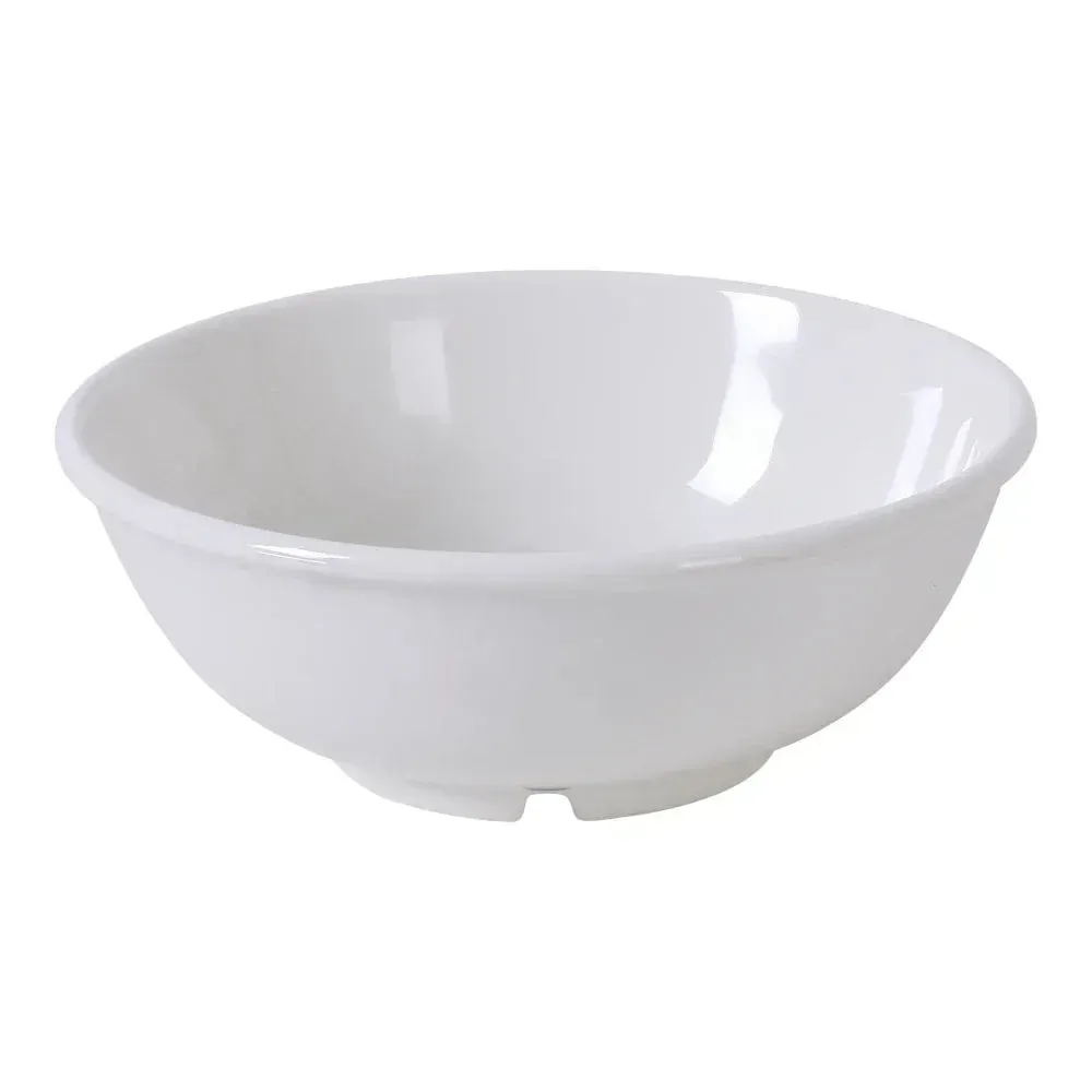 Elegant Yanco China ivory salad bowl offers a soft neutral tone that complements formal and casual dining with a clean minimalist modern look.