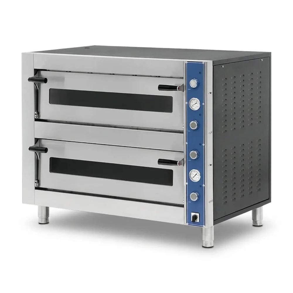 Pegasus MS47DE-2 47" Electric Double Deck Countertop Pizza Oven with 36" x 36" Chamber, 15,000W, 208V, 3 Phase - Melstone Series