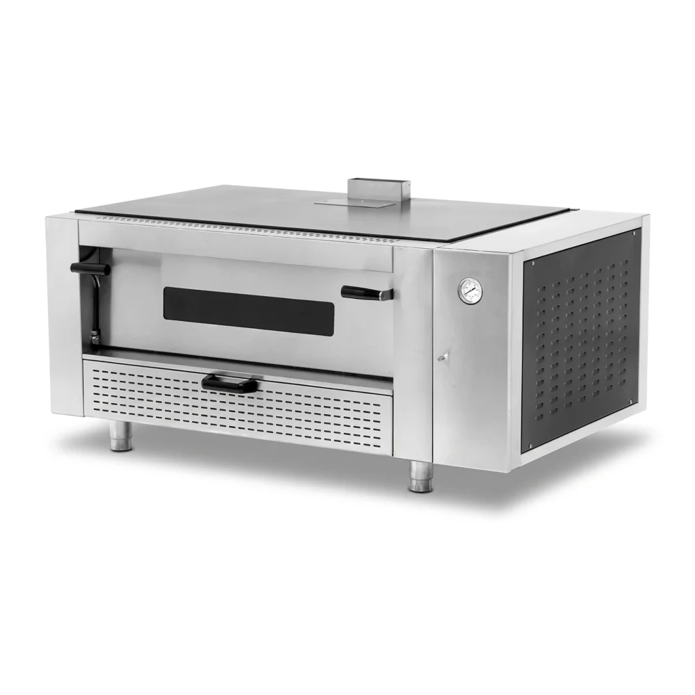 Pegasus MS56DG-1 56" Countertop Pizza Oven, Single Deck, Natural Gas, 36" x 36" Chamber, 75,000 BTU - Melstone Series