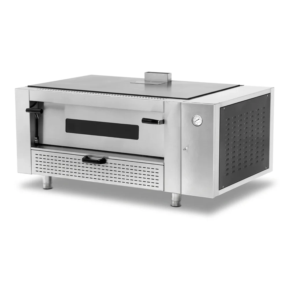 Pegasus MS56RG-1 56" Countertop Pizza Oven, Single Deck, Natural Gas, 36" x 24" Chamber, 55,000 BTU - Melstone Series