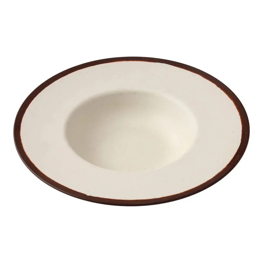 Yanco China white melamine dessert plate with smooth finish and round shape, perfect for sweet treats, pastries, or small portion service.