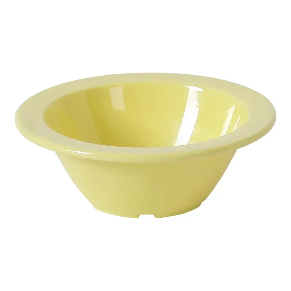 Yanco China yellow melamine fruit bowl bright and cheerful, perfect for healthy snacks in cafes, buffets, and casual dining environments
