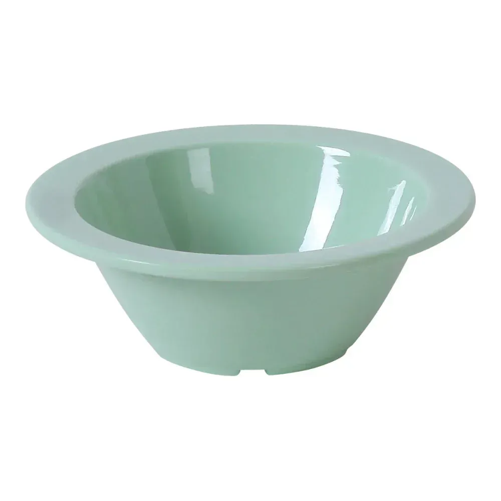Yanco China green melamine fruit bowl elegant, designed for fresh fruit service, adding charm to restaurants, cafes, and catered dining events