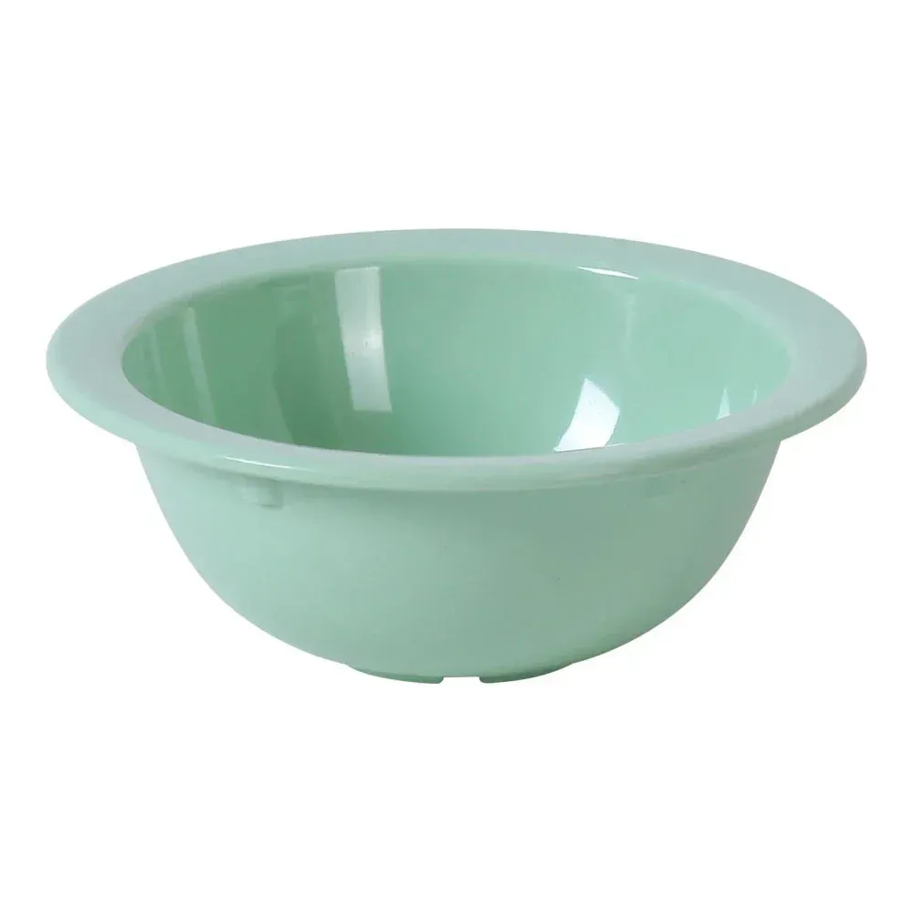Yanco China green melamine grapefruit bowl vibrant and stylish, perfect for fruit salads, desserts, or sides in cafes, buffets, and bistros
