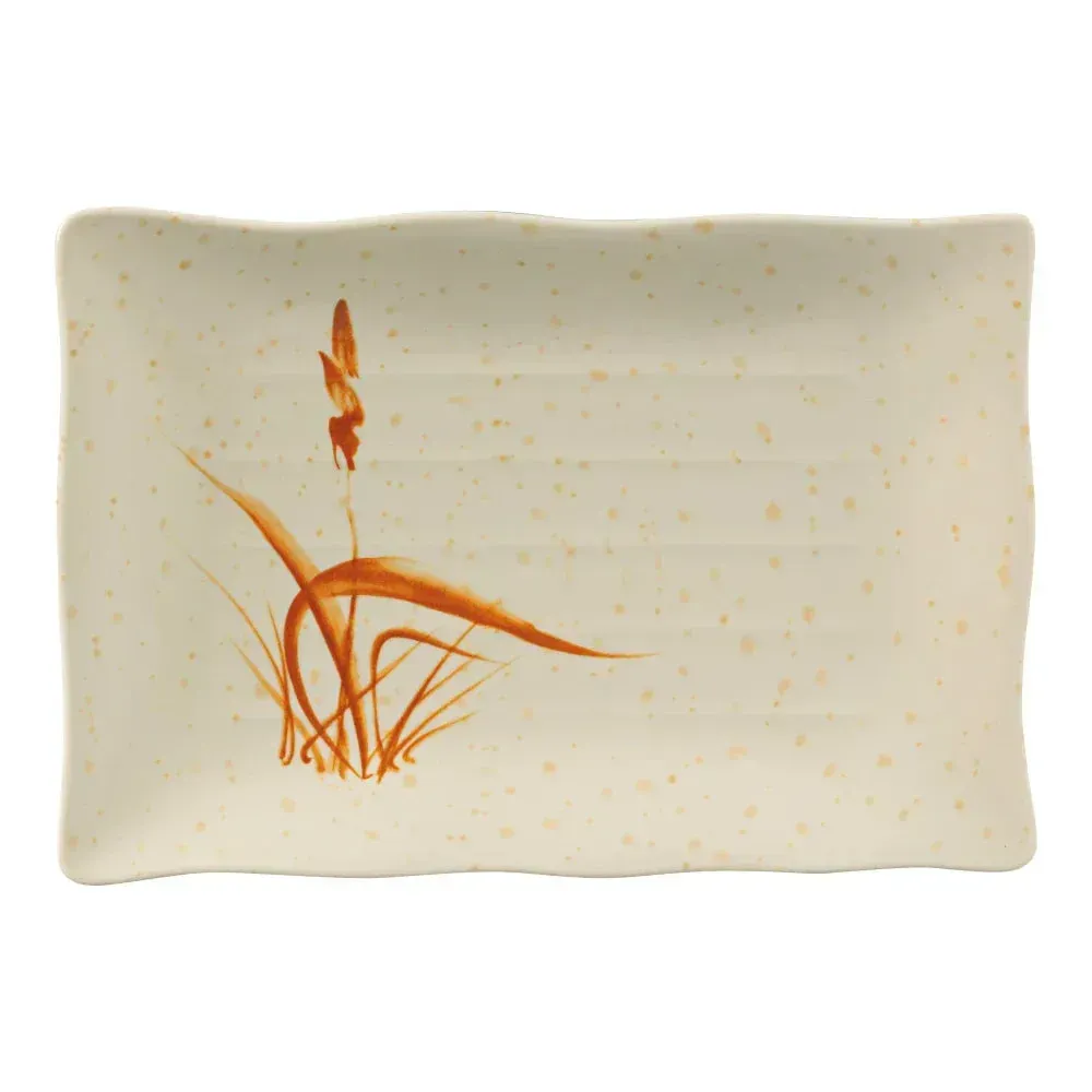 Yanco OR-2416 Orchis 10.5" Rectangular Plate, Melamine