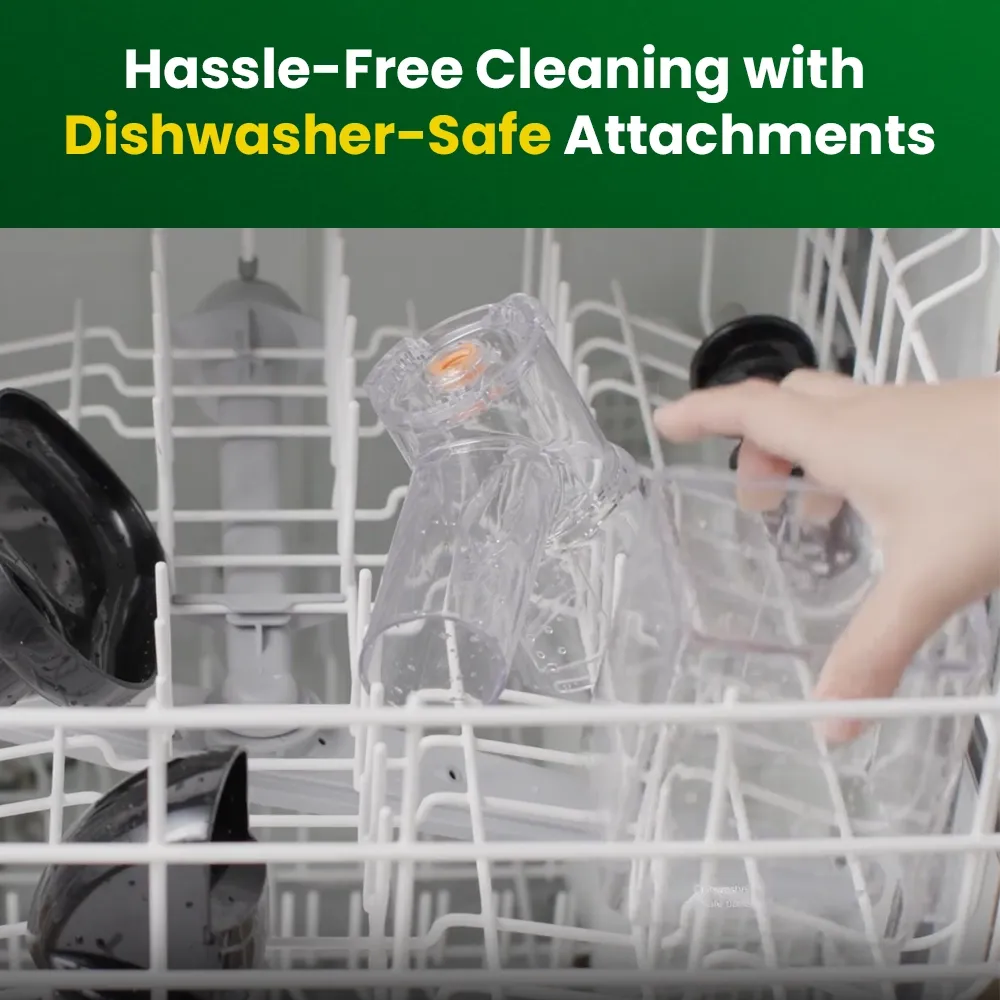 Omega Juicer double beverage dispenser with two clear containers, stainless steel front, and push levers for easily dispensing chilled drinks.