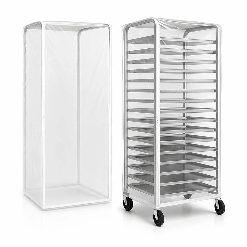 ChefPro Series 23" Pan Bun Rack Cover, Clear PVC