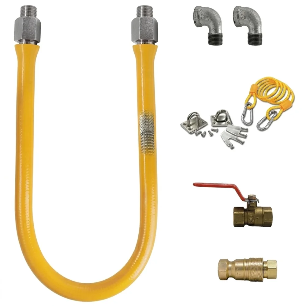 ProKitchen Series 3/4" x 48" Gas Hose Connector Kit