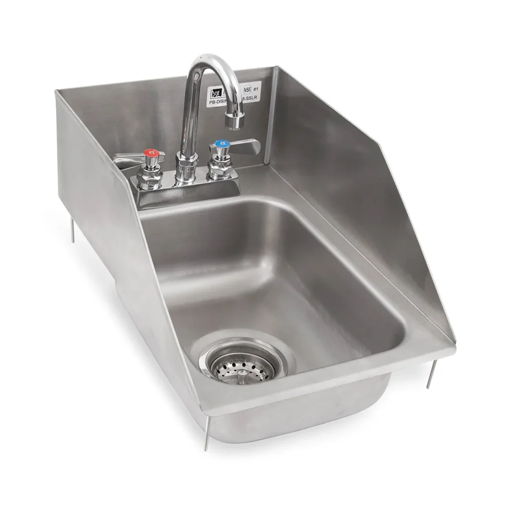 John Boos PB-DISINK101405-P-SSLR 12.5" 1 Compartment Sink with 10" x 14" Bowl, 5" Deep