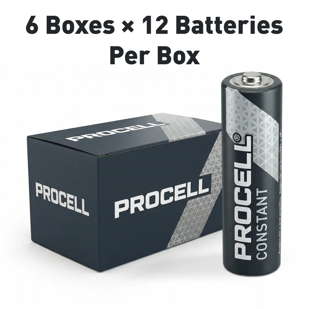 Procell PC1500 Constant AA Size 1.5V Alkaline Batteries, 144/Case