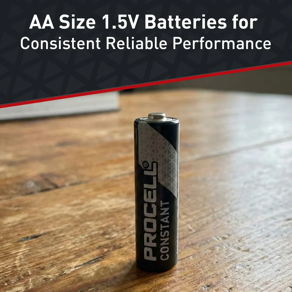 Procell PC1500 Constant AA Size 1.5V Alkaline Batteries, 144/Case