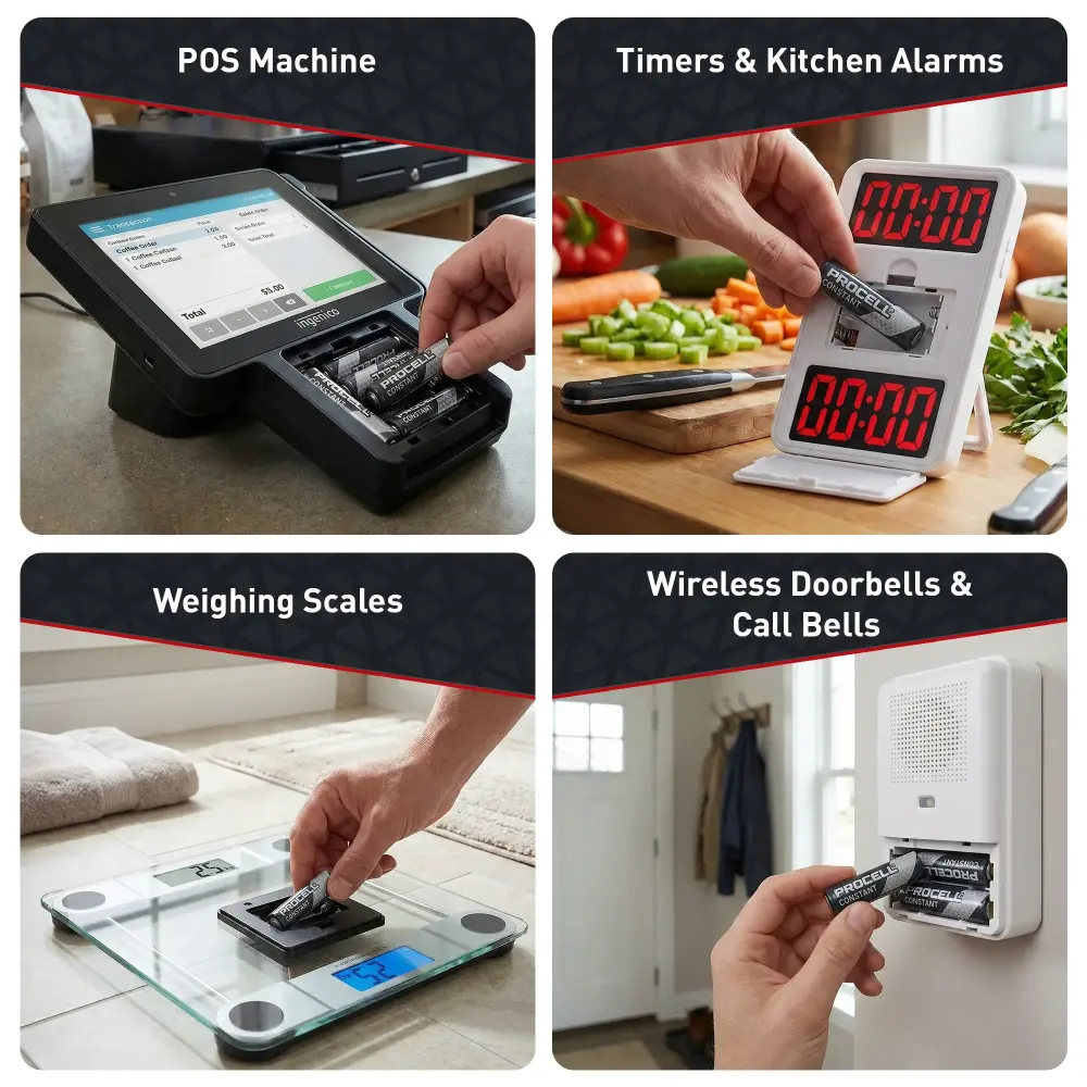 Procell PC1500 Constant AA Size 1.5V Alkaline Batteries, 144/Case
