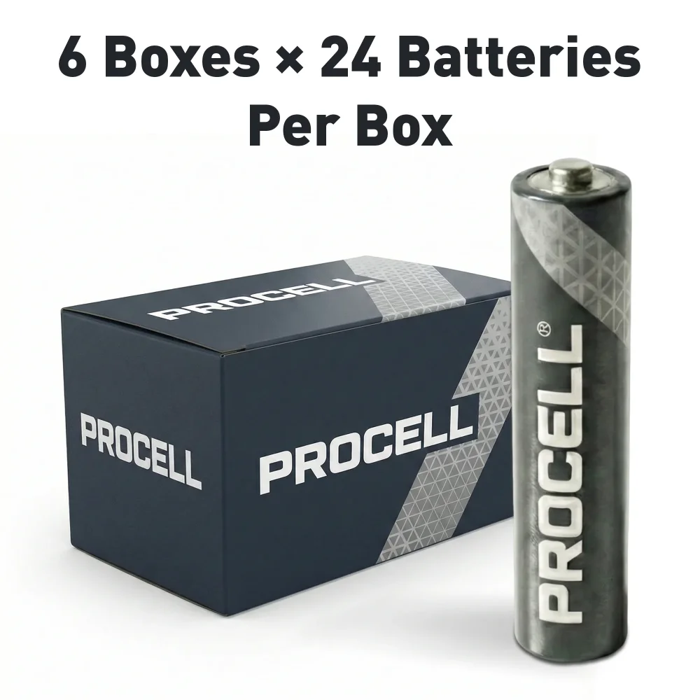Procell PC2400 Constant AAA Size 1.5V Alkaline Batteries, 144/Case
