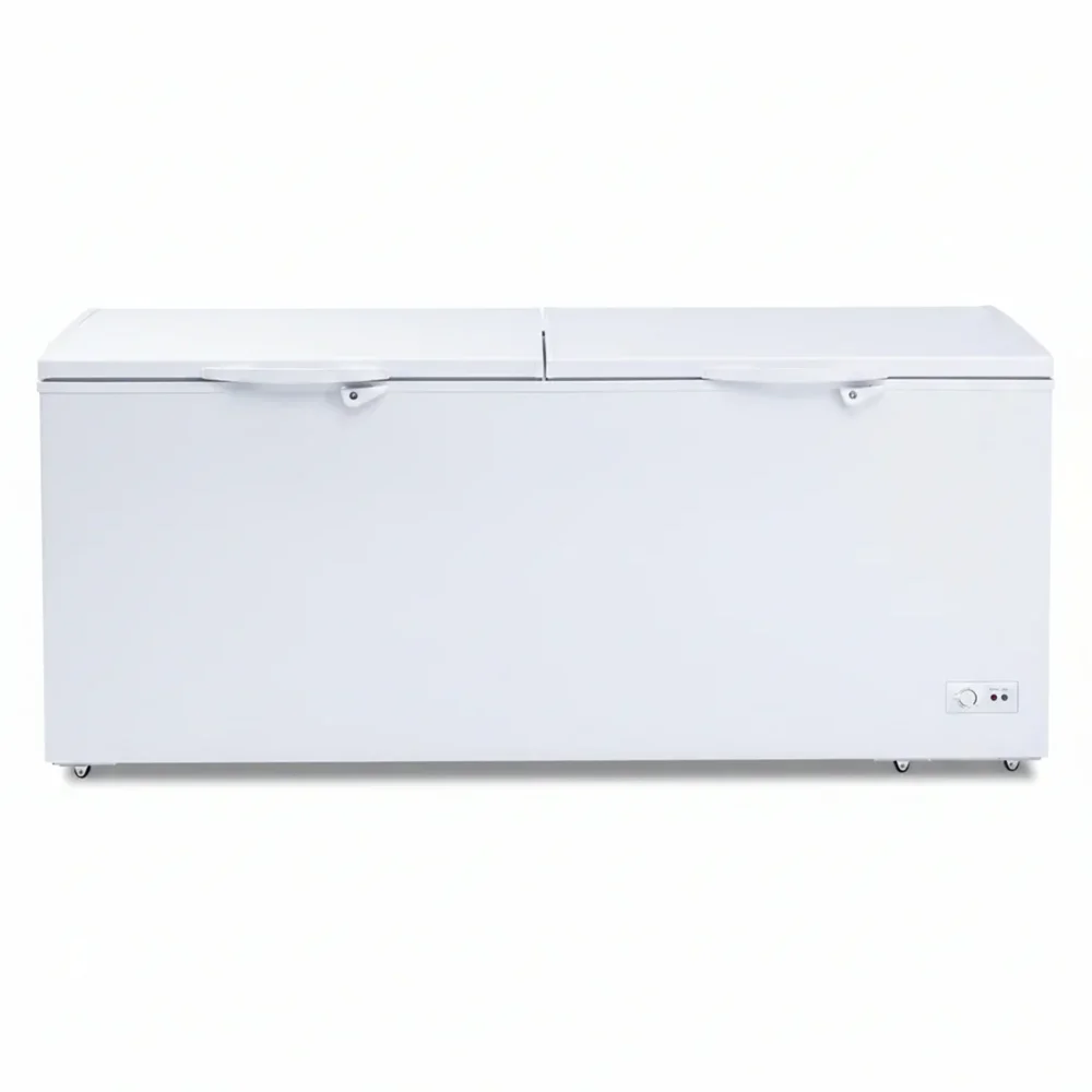 Platinum Frost Series 77" Chest Freezer, 2 Doors, Adjustable Thermostat, 24 Cu.ft, White