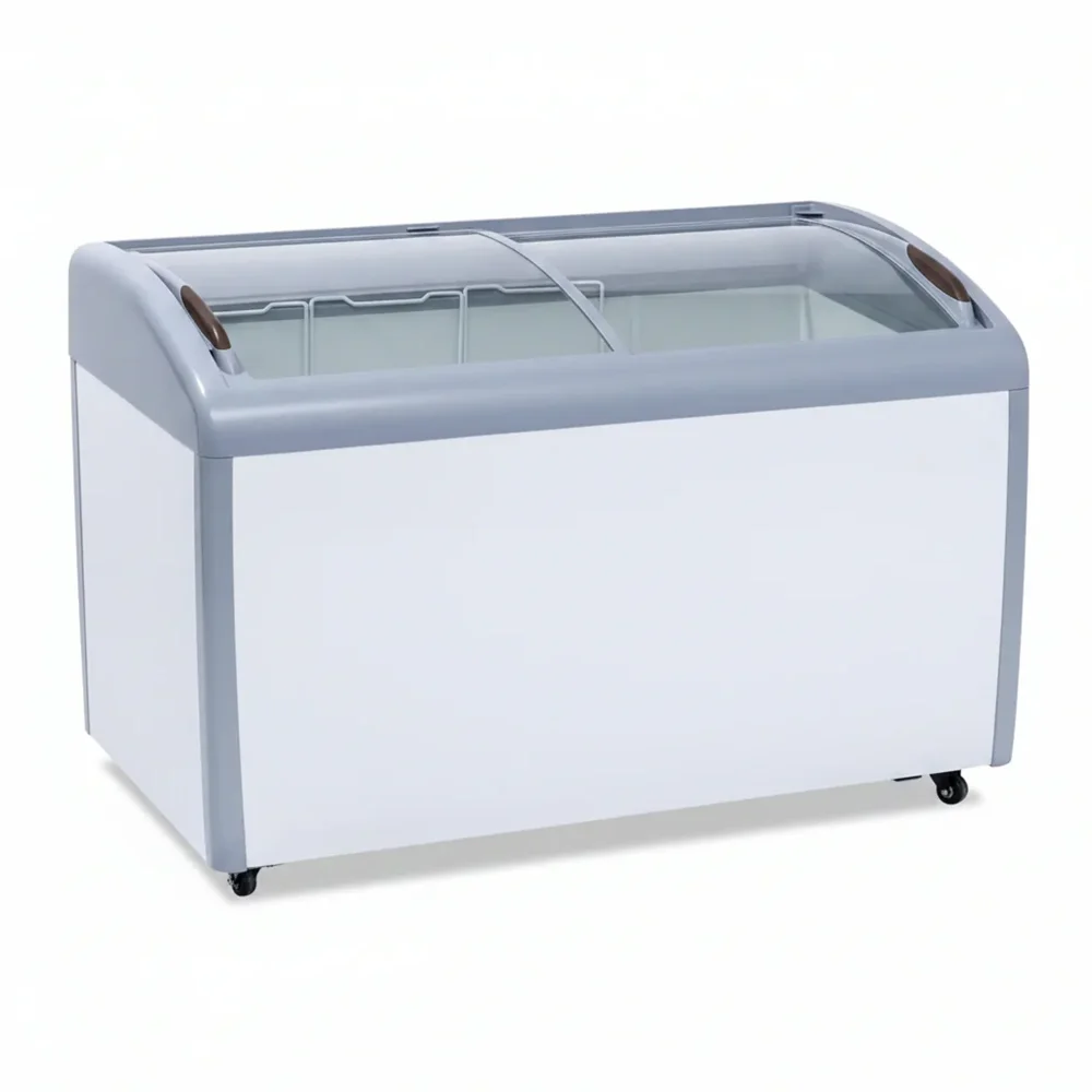 Platinum Frost Series 50" Ice Cream Display Freezer, Sliding Glass Door, 13 Cu.ft, White