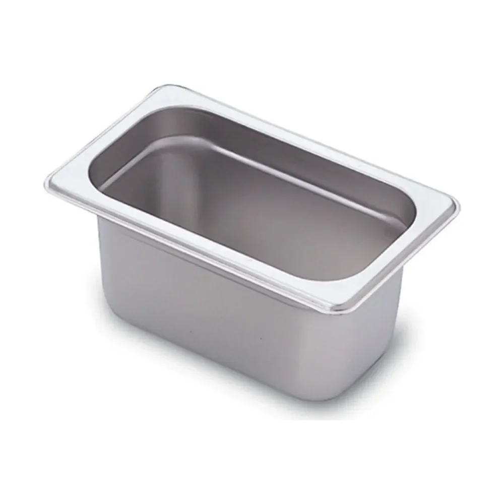 Prepline 1/9 Size 4" Deep Steam Table / Hotel Pan, Stainless Steel, 24 Gauge