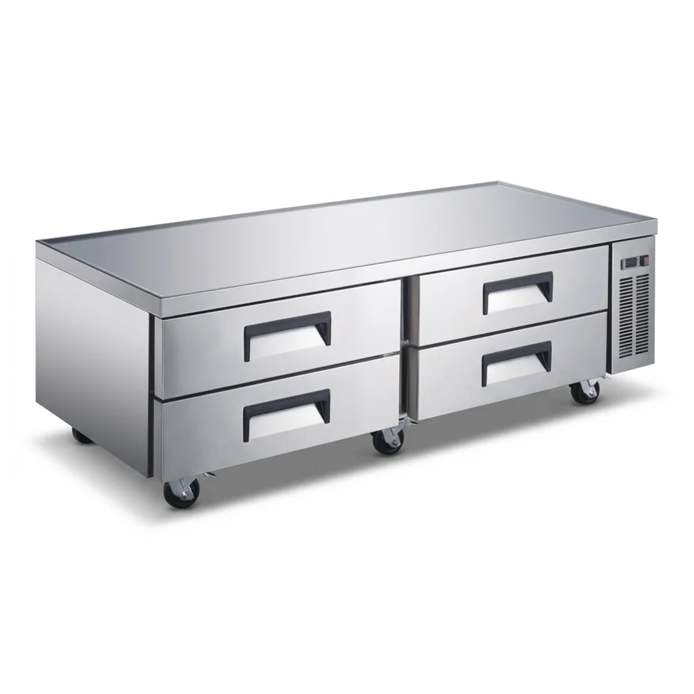 ProKitchen Series 72" Refrigerated Chef Base with Worktop, 4 Drawers