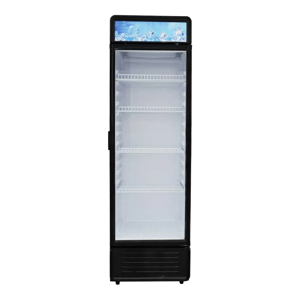 ProKitchen Series 22" Reach-In Merchandiser Refrigerator, 1 Glass Swing Door, Black, 1 Year Warranty