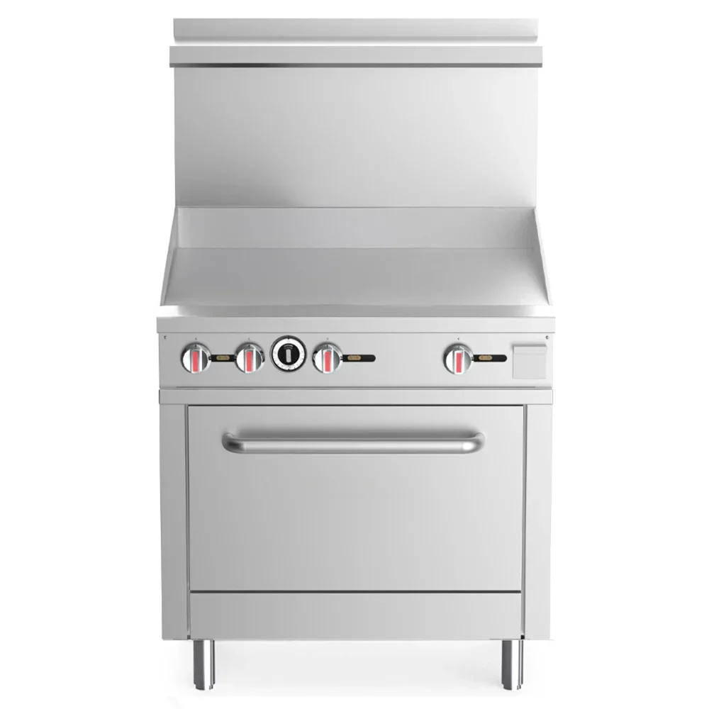 ProKitchen Series 36" Commercial Range with 36" Griddle Top & Oven, Natural Gas, 90000 BTU