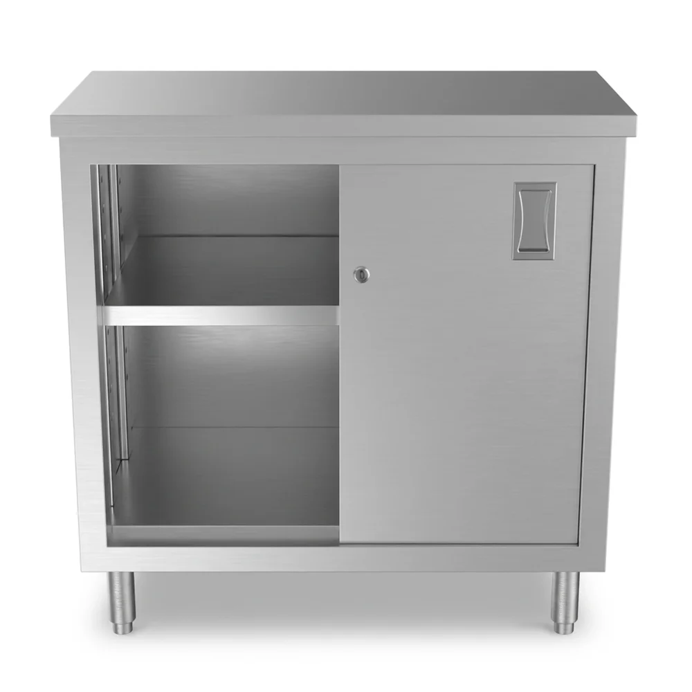 ProKitchen Series 18" x36" 16-Gauge Enclosed Base Stainless Steel Work Table with Adjustable Shelf