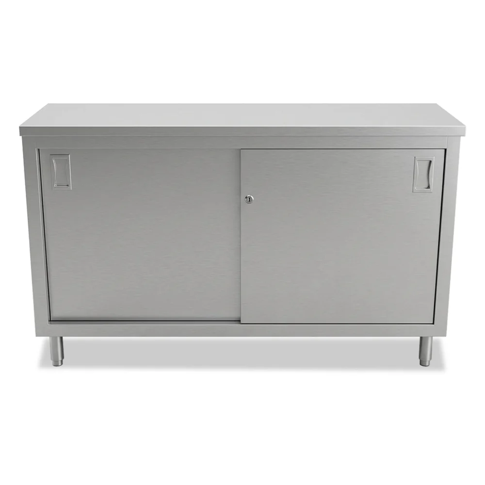 ProKitchen Series 18" x60" 16-Gauge Enclosed Base Stainless Steel Work Table with Adjustable Shelf