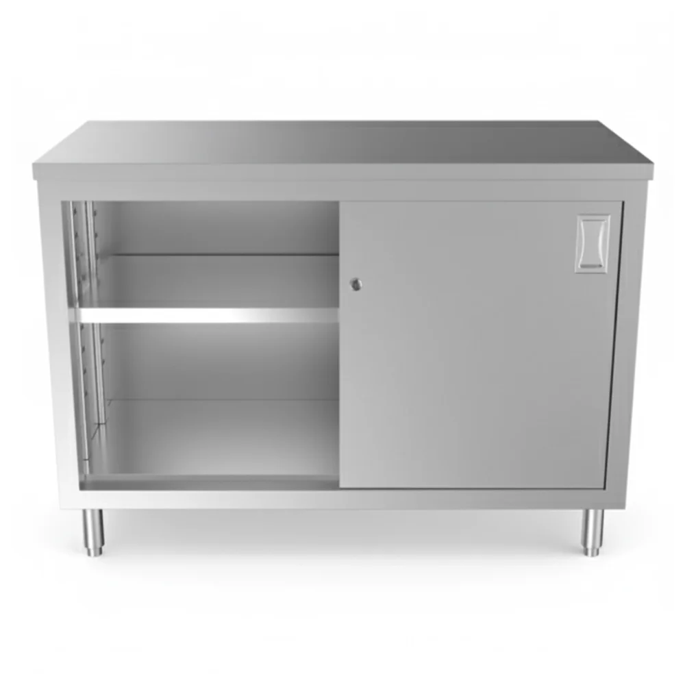 ProKitchen Series 24" x48" 16-Gauge Enclosed Base Stainless Steel Work Table with Adjustable Shelf