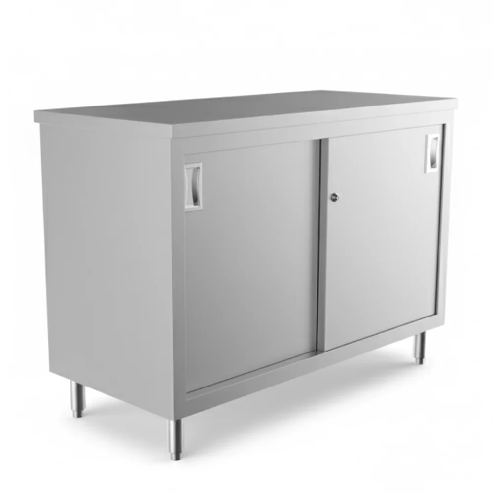 ProKitchen Series 24" x48" 16-Gauge Enclosed Base Stainless Steel Work Table with Adjustable Shelf