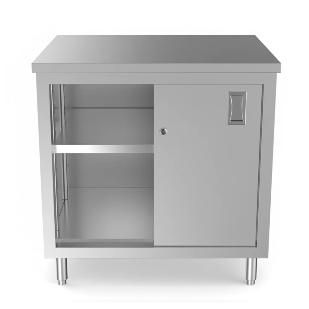 ProKitchen Series 30" x36" 16-Gauge Enclosed Base Stainless Steel Work Table with Adjustable Shelf