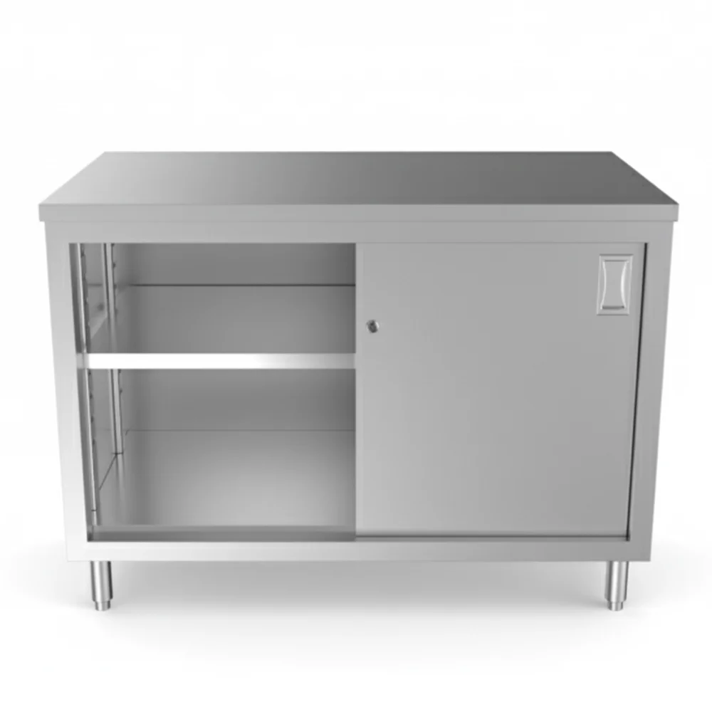 ProKitchen Series 30" x48" 16-Gauge Enclosed Base Stainless Steel Work Table with Adjustable Shelf