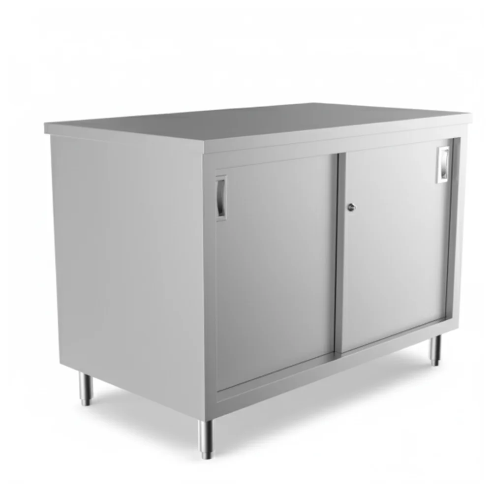 ProKitchen Series 30" x48" 16-Gauge Enclosed Base Stainless Steel Work Table with Adjustable Shelf