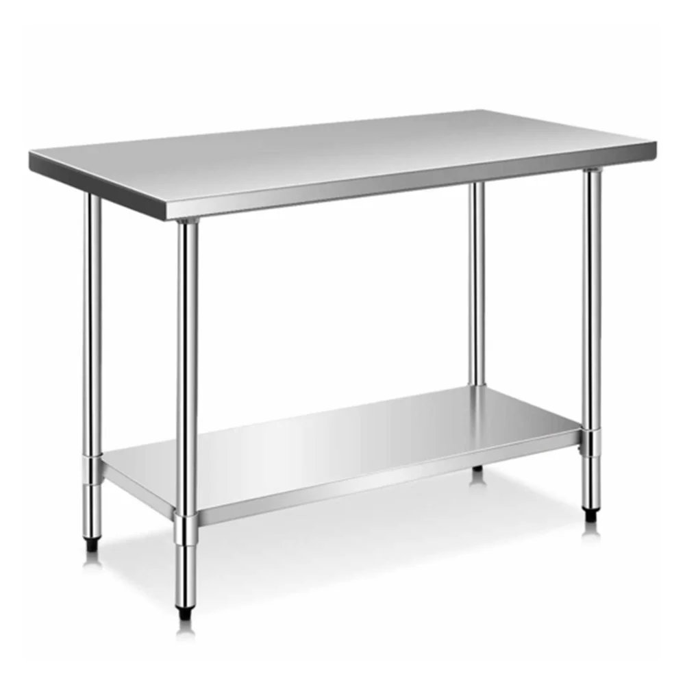 ProKitchen Series 30" x 60" 18-Gauge Commercial Work Table with Undershelf, 430 Stainless Steel