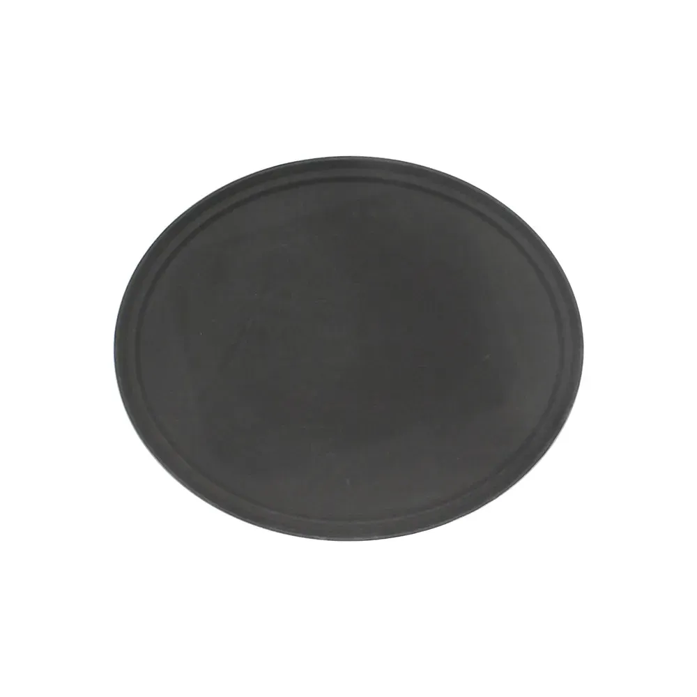 Thunder Group PLFT2700BK 22" x 27" Fiberglass Oval Serving Tray, Black