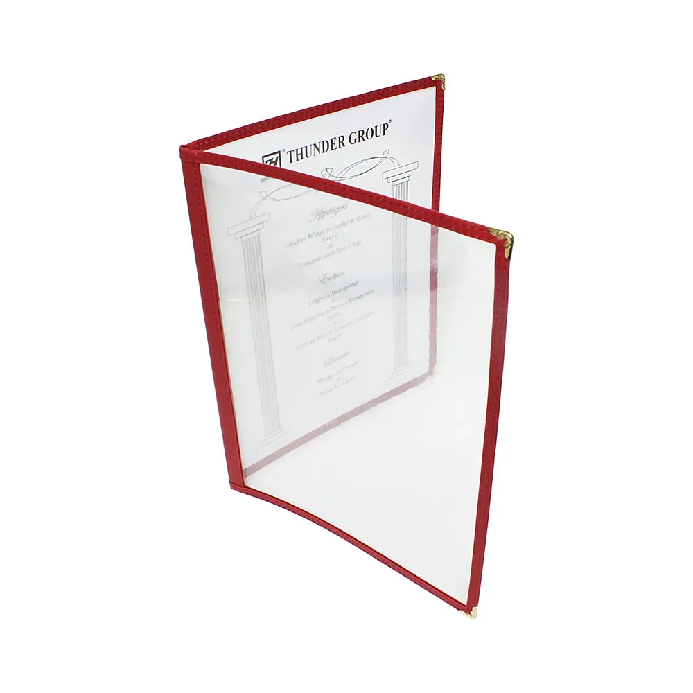 Thunder Group PLMENU-2MA 8.5" x 11" Double Fold Menu Cover, Maroon