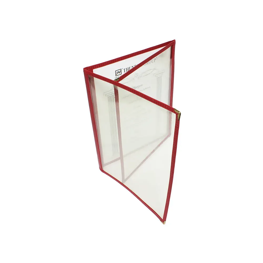 Thunder Group PLMENU-3MA 8.5" x 11" Triple Fold Menu Cover, Maroon