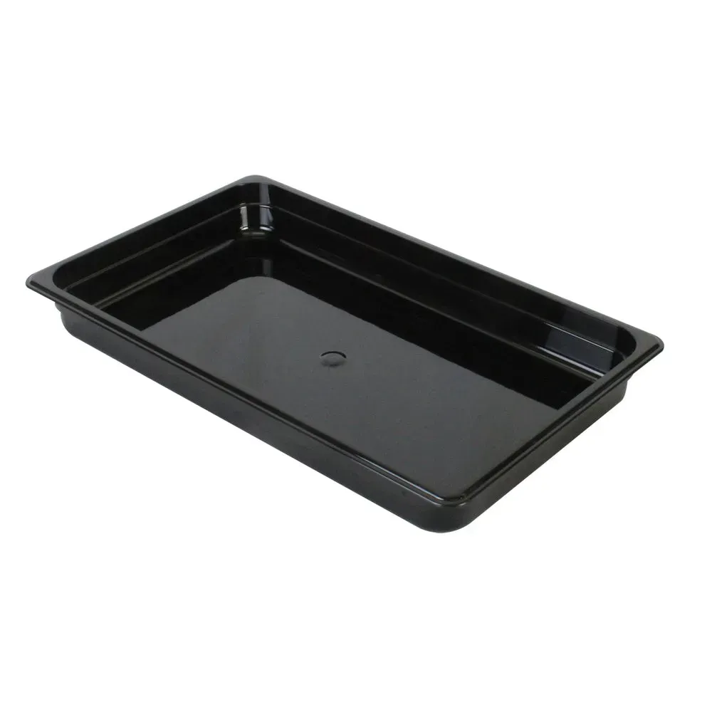 Thunder Group PLPA8002BK 2.5" Full Size Food Pan, Polycarbonate, Black