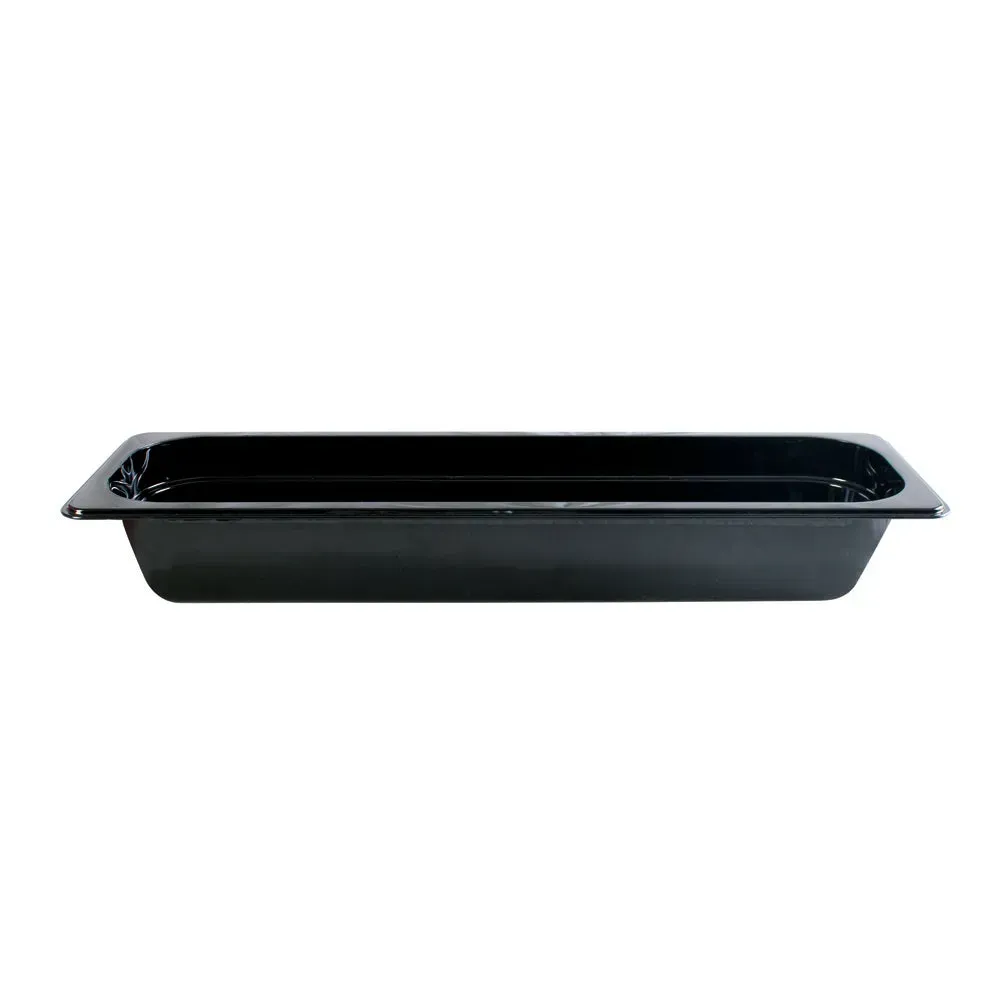 Thunder Group PLPA8122LBK 2.5" Half Size Food Pan, Polycarbonate, Black