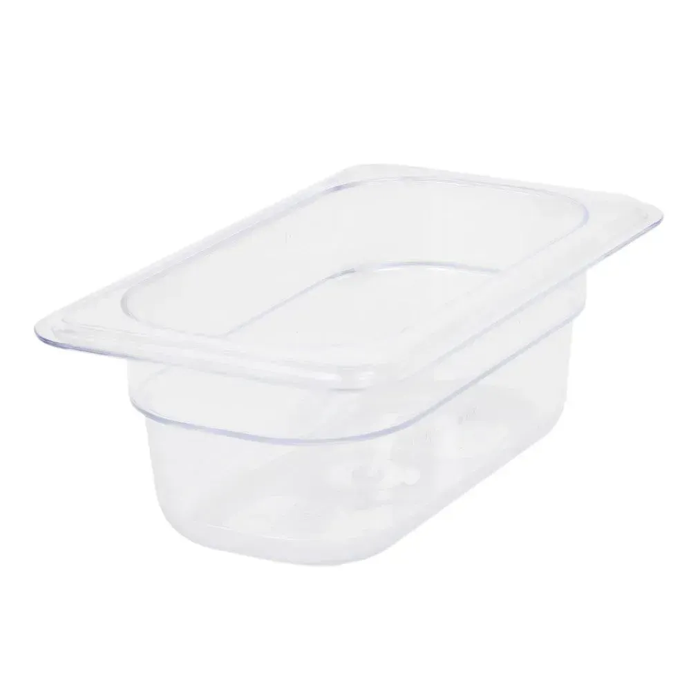 Thunder Group PLPA8192 2.5" Ninth Size Food Pan, Polycarbonate, Clear
