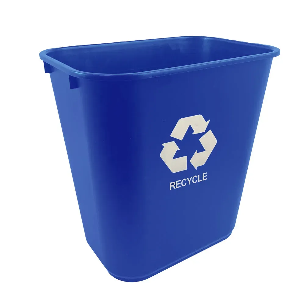 Thunder Group PLWT007R Plastic 28 QT/7 Gallon Waste Basket, Blue