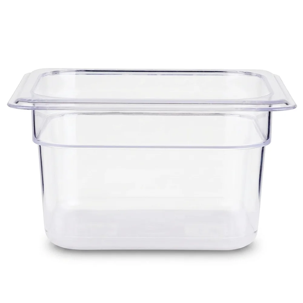 ProKitchen Series 1/6 Clear Polycarbonate Food Pan, 4" Deep