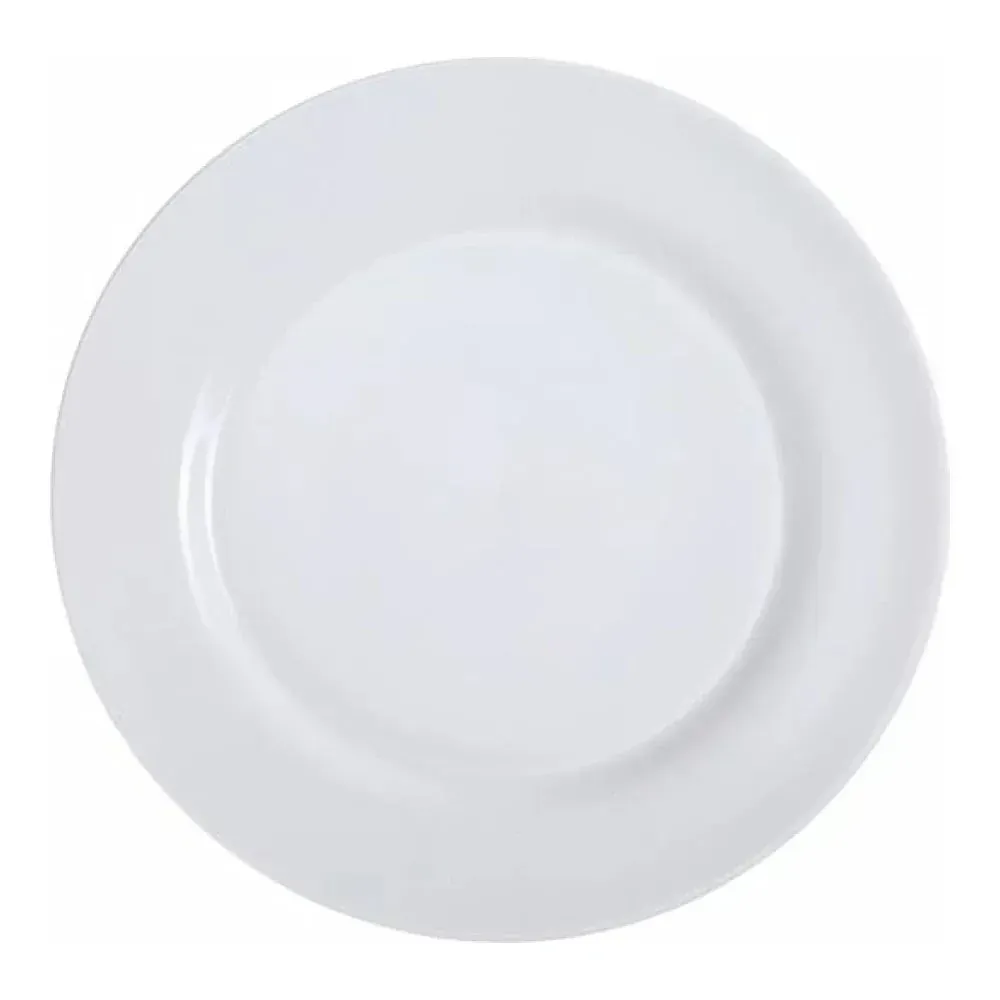 Yanco China classic white bread and butter plate essential for refined place settings in hotels, restaurants, catering, and formal event service.