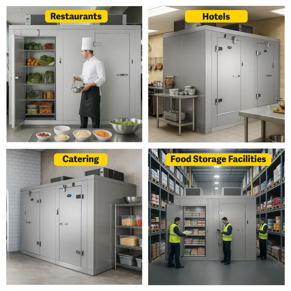 Amerikooler 10' x 20' Indoor Walk-In Cooler & Freezer Combo with Aluminum Floor & Top Mounted Refrigeration