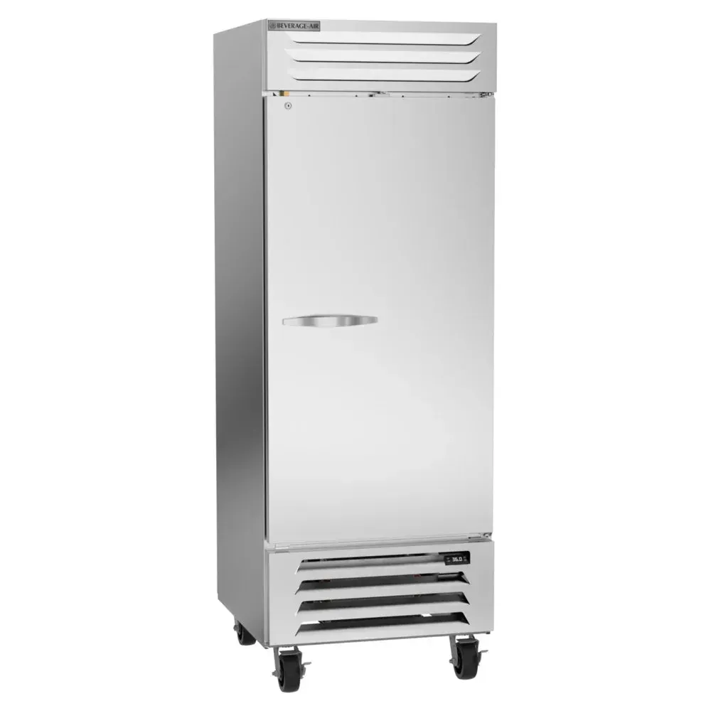 Beverage-Air one-section reach-in refrigerator with solid door, offering reliable cold storage for kitchens with limited space and daily use.