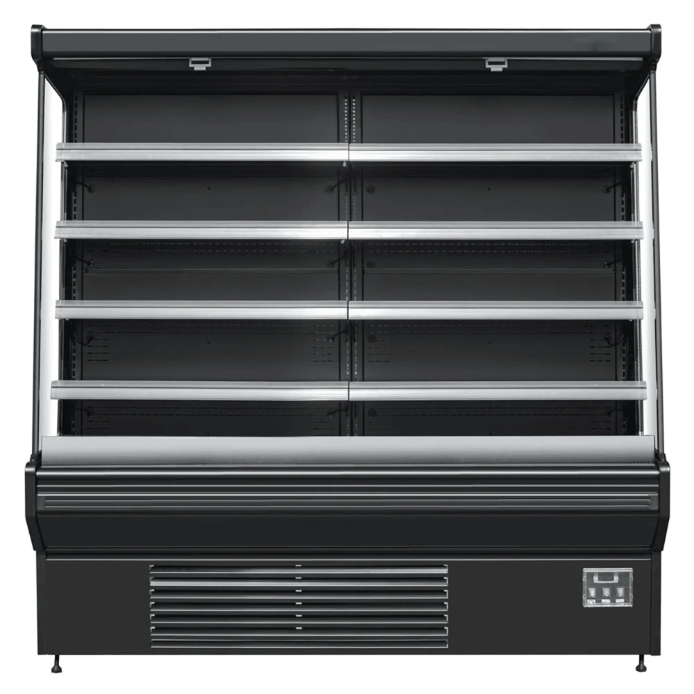 ProKitchen Series 76" Open Air Merchandiser, Black, 220V, 1 Year Warranty