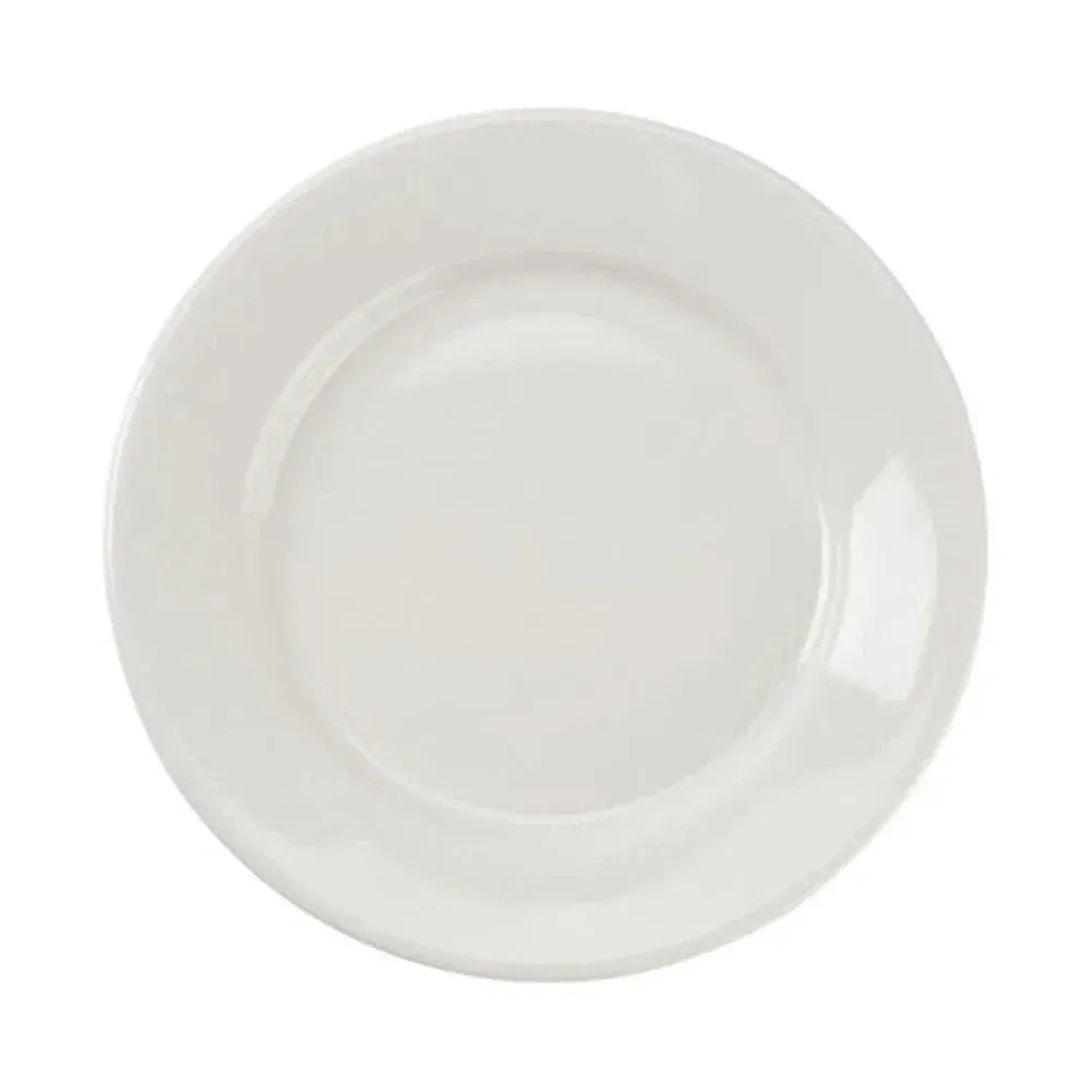 Yanco China classic white recovery dinner plate crafted for healthcare and cafeteria settings, offering strength, simplicity, and reliable daily use.
