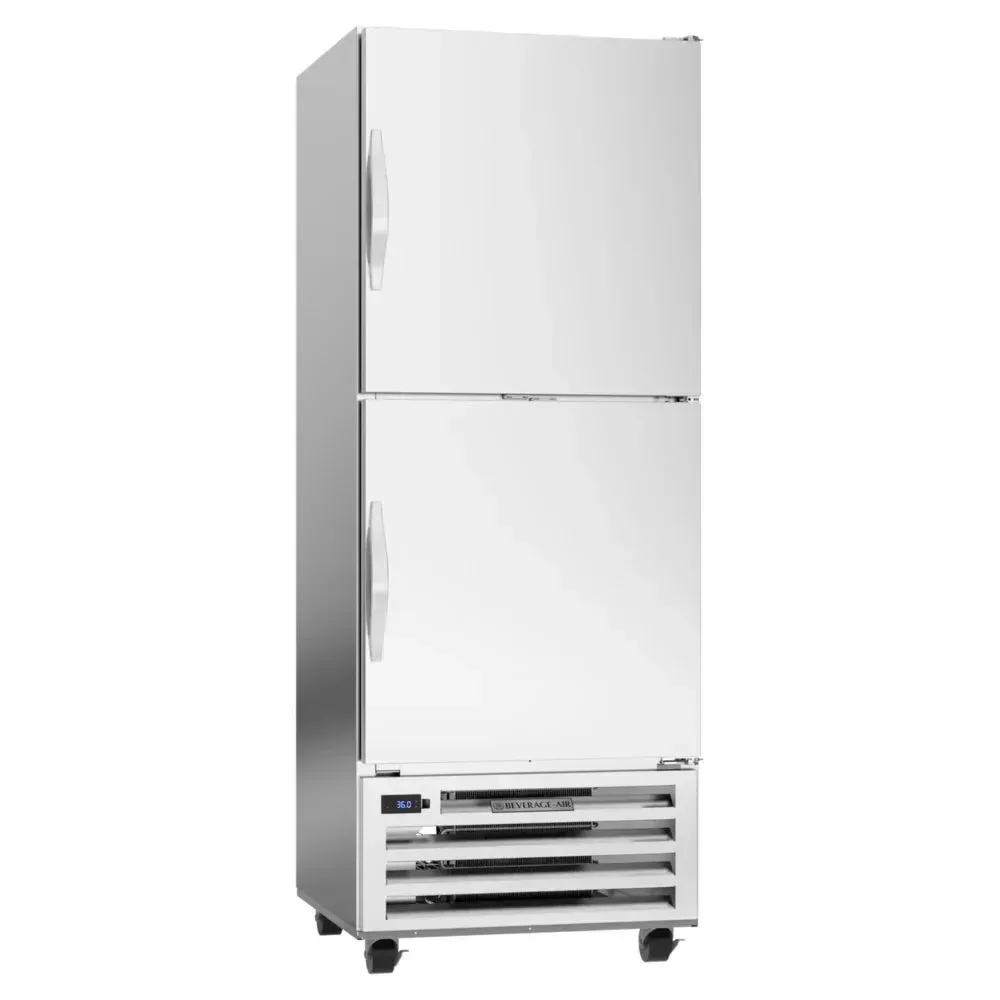 One-section reach-in refrigerator with two solid half-doors from Beverage-Air, enabling organized and easy access to stored items.