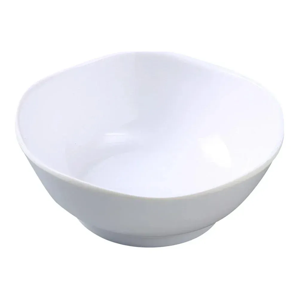 Yanco China white melamine round Rome sauce dish for dipping sauces or condiments, ideal for cafes, hotels, and restaurant horeca service.