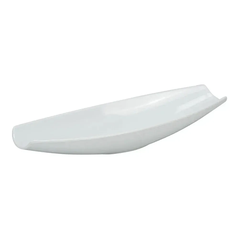 Yanco RM-312 3 3/4" Rome Boat Plate, White Melamine