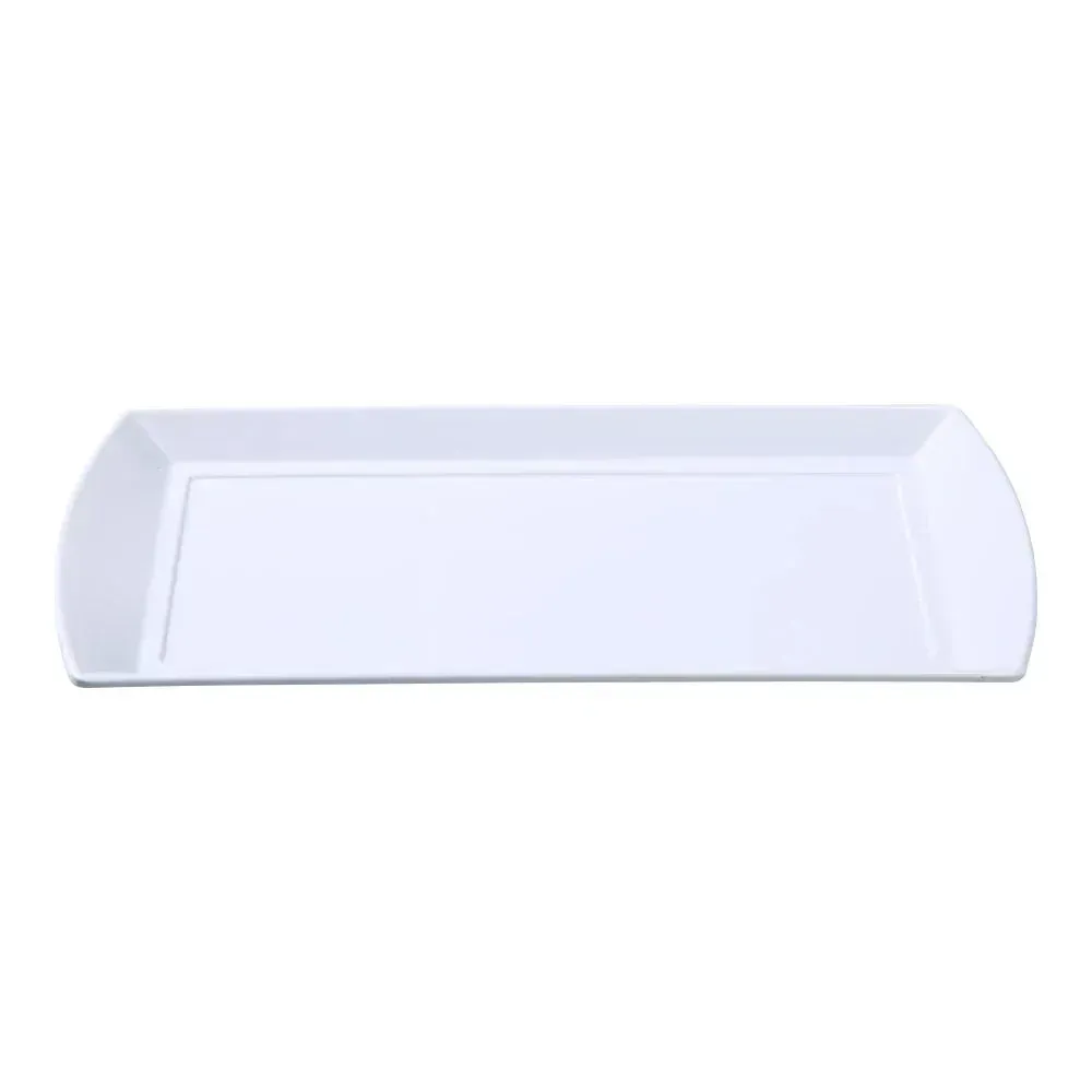 Yanco RM-4407 6" Rome Rectangular Plate, White Melamine