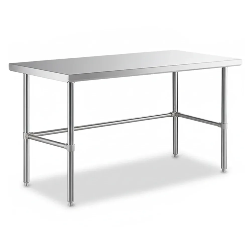 ChefPro Series 30" x 60" 16-Gauge 304 Stainless Steel Commercial Open Base Work Table