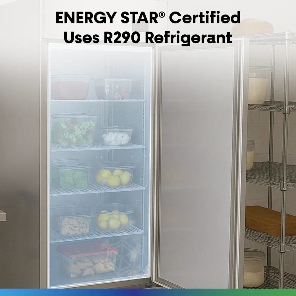 Serv-Ware RR1-HC 27" Reach-In Refrigerator, 1 Solid Door, Stainless Steel, 23 cu.ft., 115v/1ph